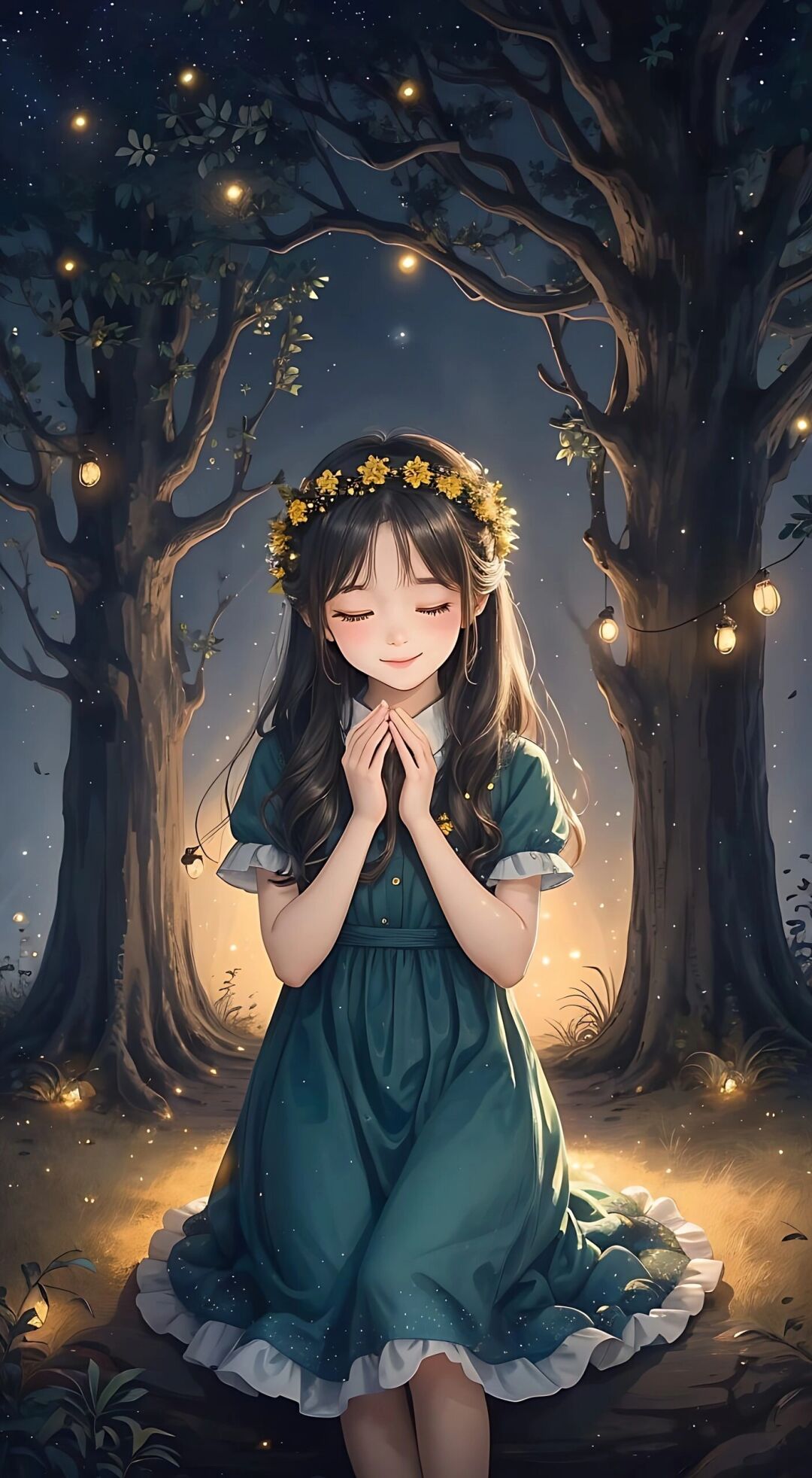 画女孩,祈愿祝福,中秋快乐 愿各位小主中秋团圆长相守,幸福美满处处有