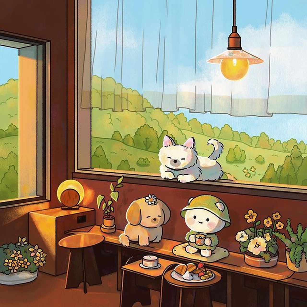 acornzzi笔下,独居生活变得可爱,主角可以在一间有