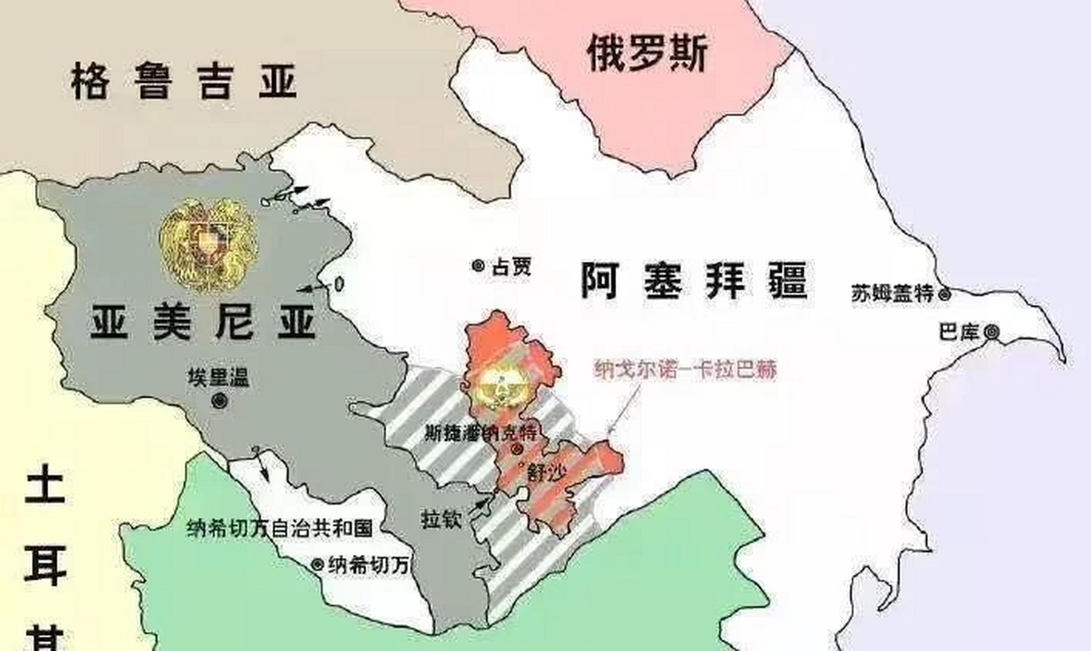 ps:司马昭之心路人皆知,这波阿塞拜疆打算打通到纳西切万的路上通道