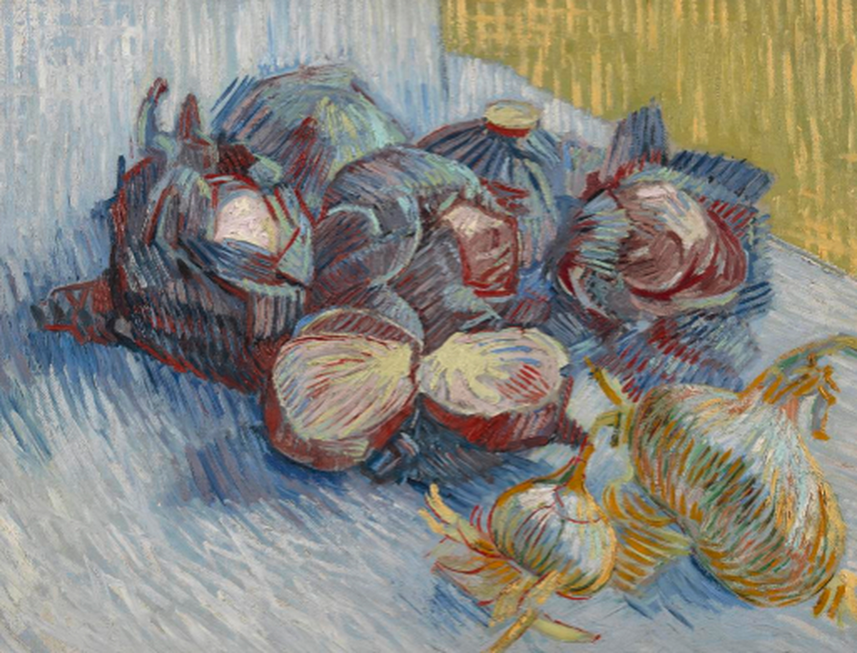 这幅创作于1887年的静物油画充足地展现出了梵高作为艺术家所取得的长