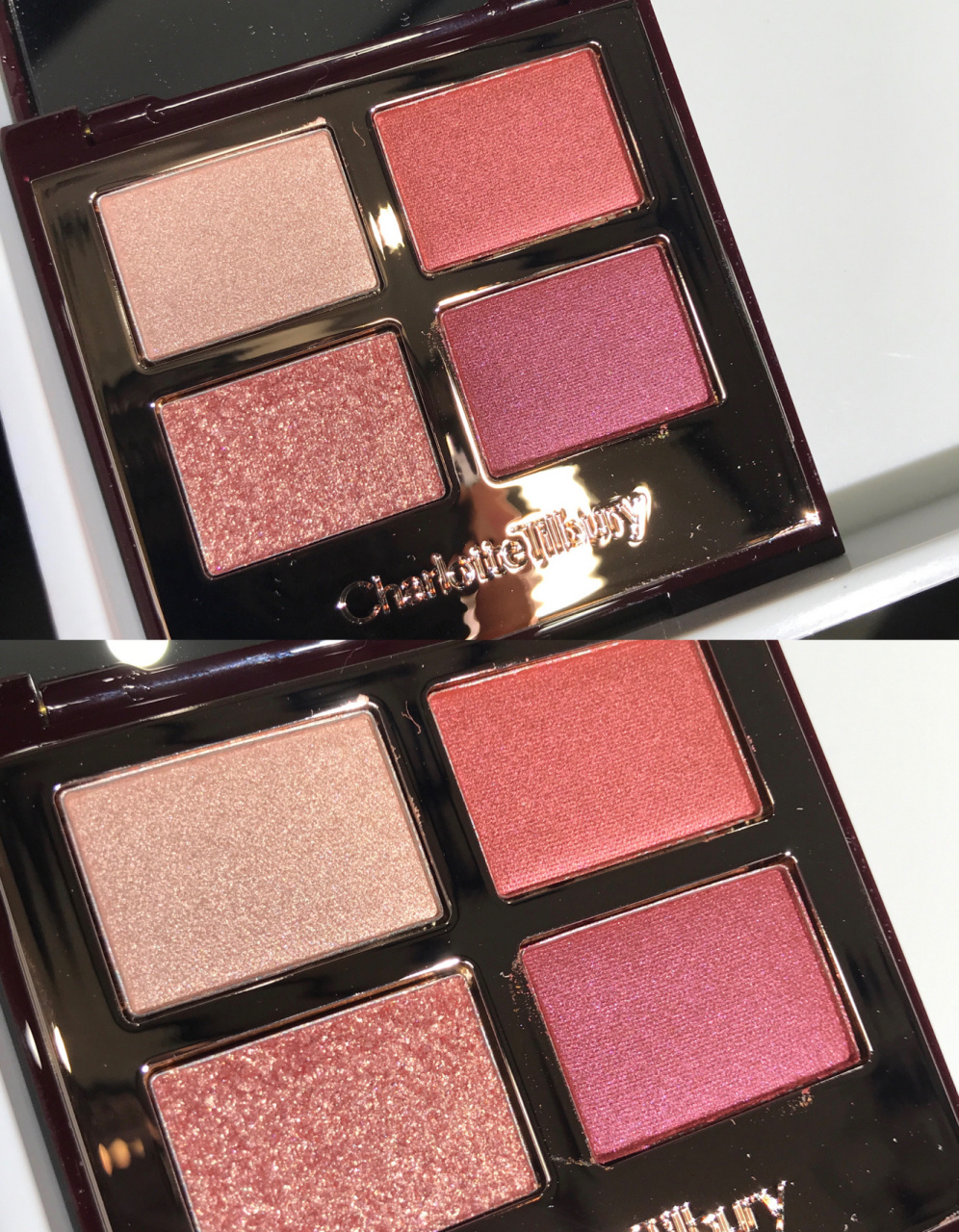 ct四色眼影 ct的这盘 walk of no shame  超级暖 酒红调带一丢丢豆沙