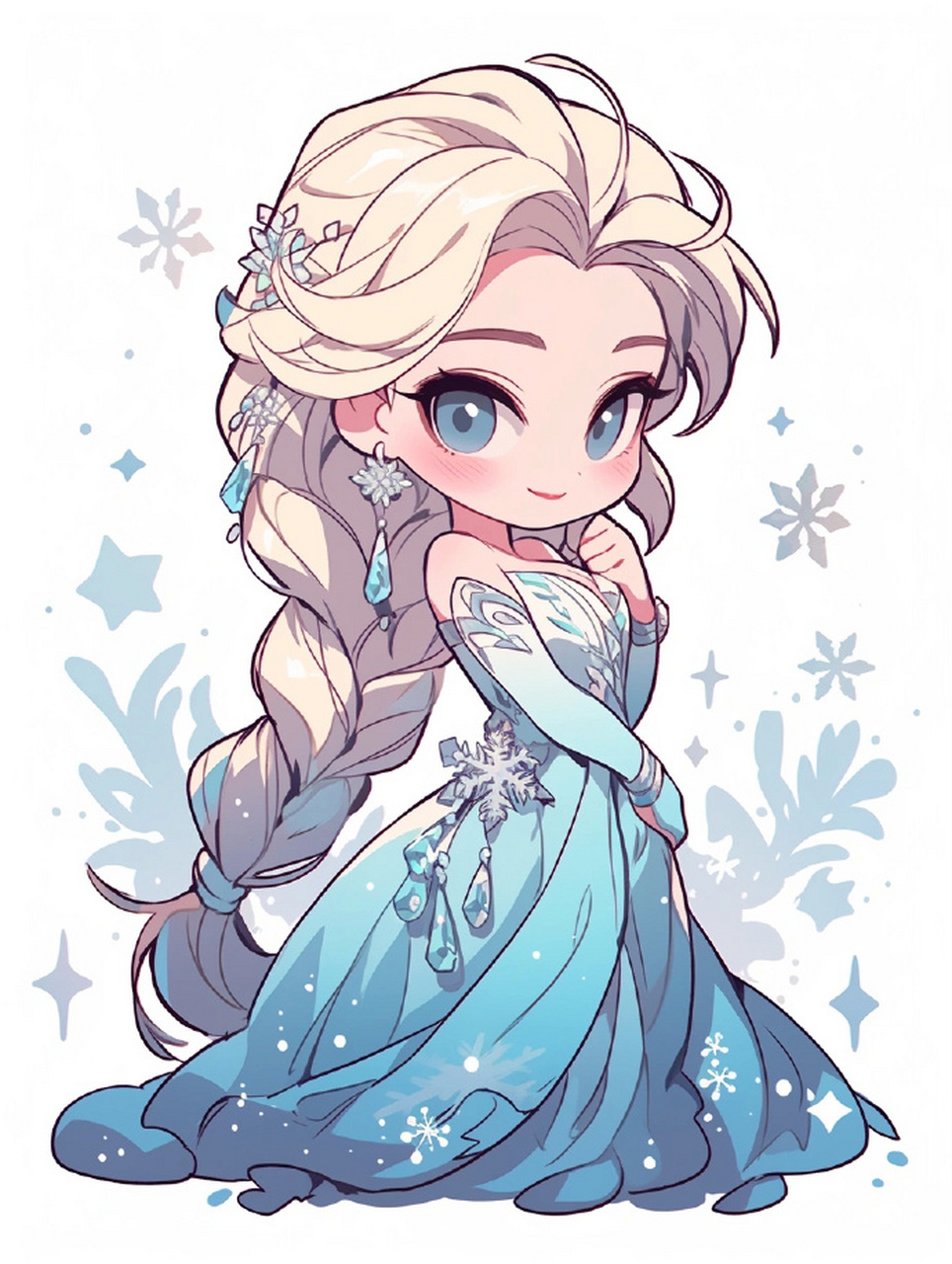 迪士尼公主 艾莎 & 安娜 #插画