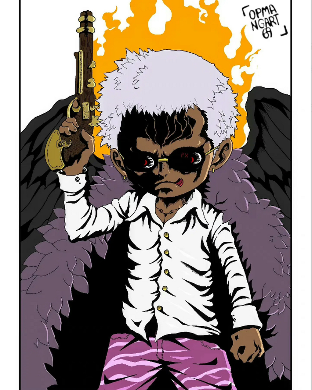 我个人觉得,炽天使版明哥最多是"无限铅弹"加上"大嗓门嘲讽"吧.