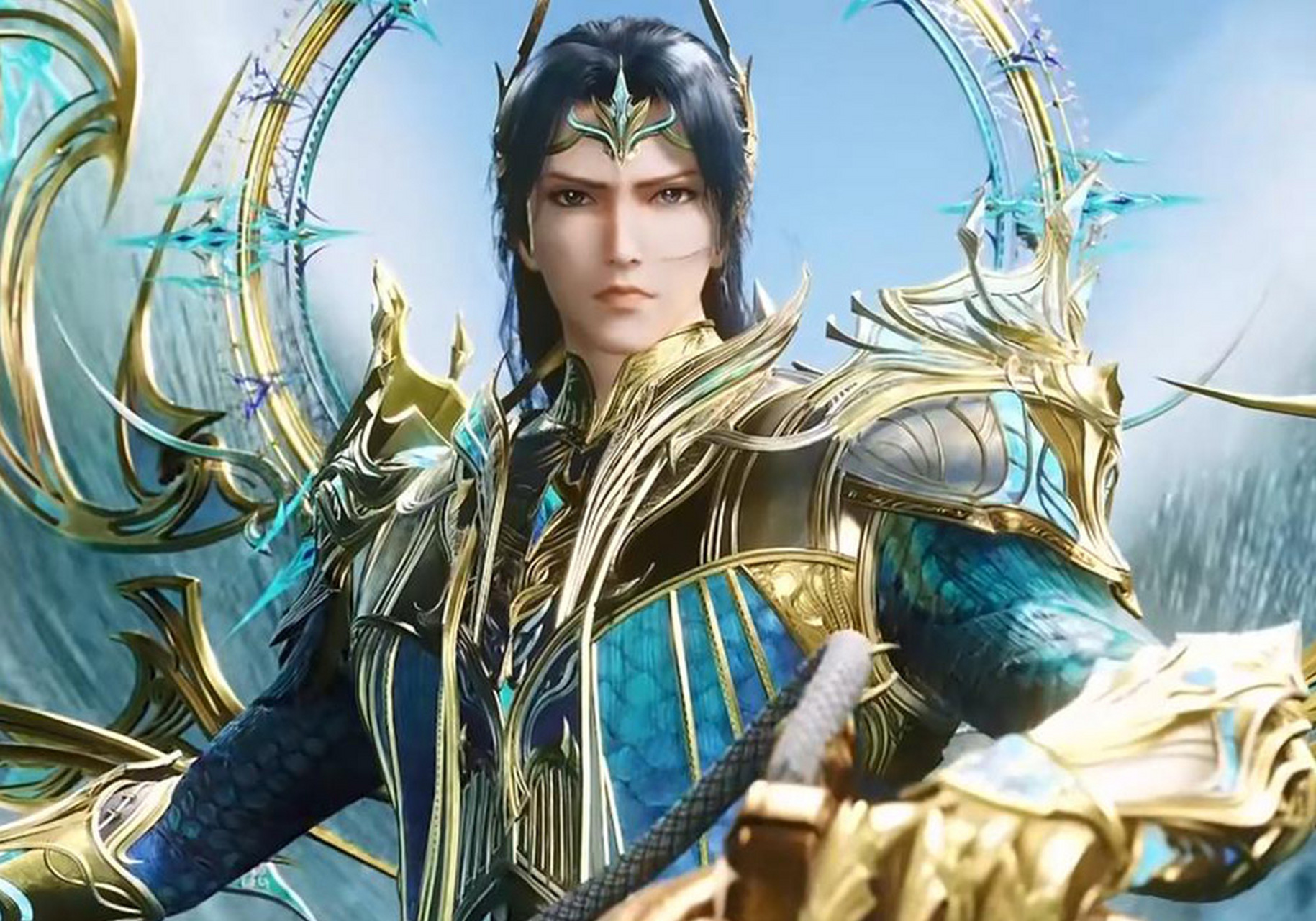 《斗罗大陆》剧场版双神之战首个剧情预告,唐三海神造型曝光,还有白发