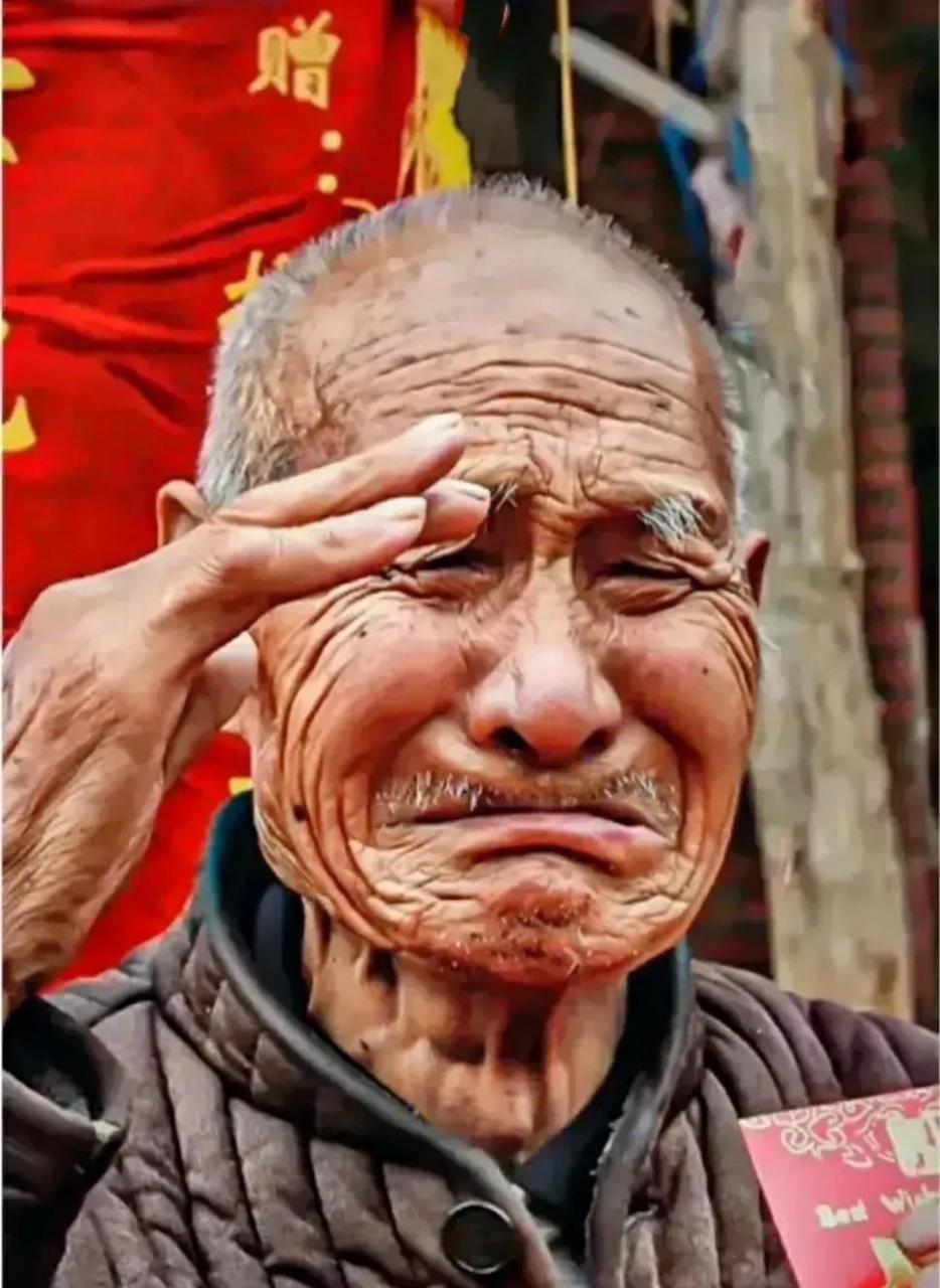 领动计划# 这张照片让人十分感动,止不住热泪盈眶,一位七旬老人,面对