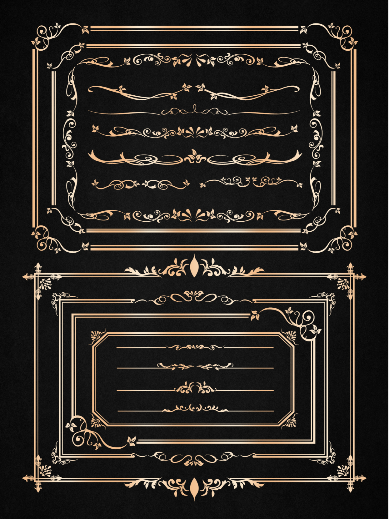 欧式边框免扣素材分享  无论你是设计海报,制作名片还是装饰相册,这些