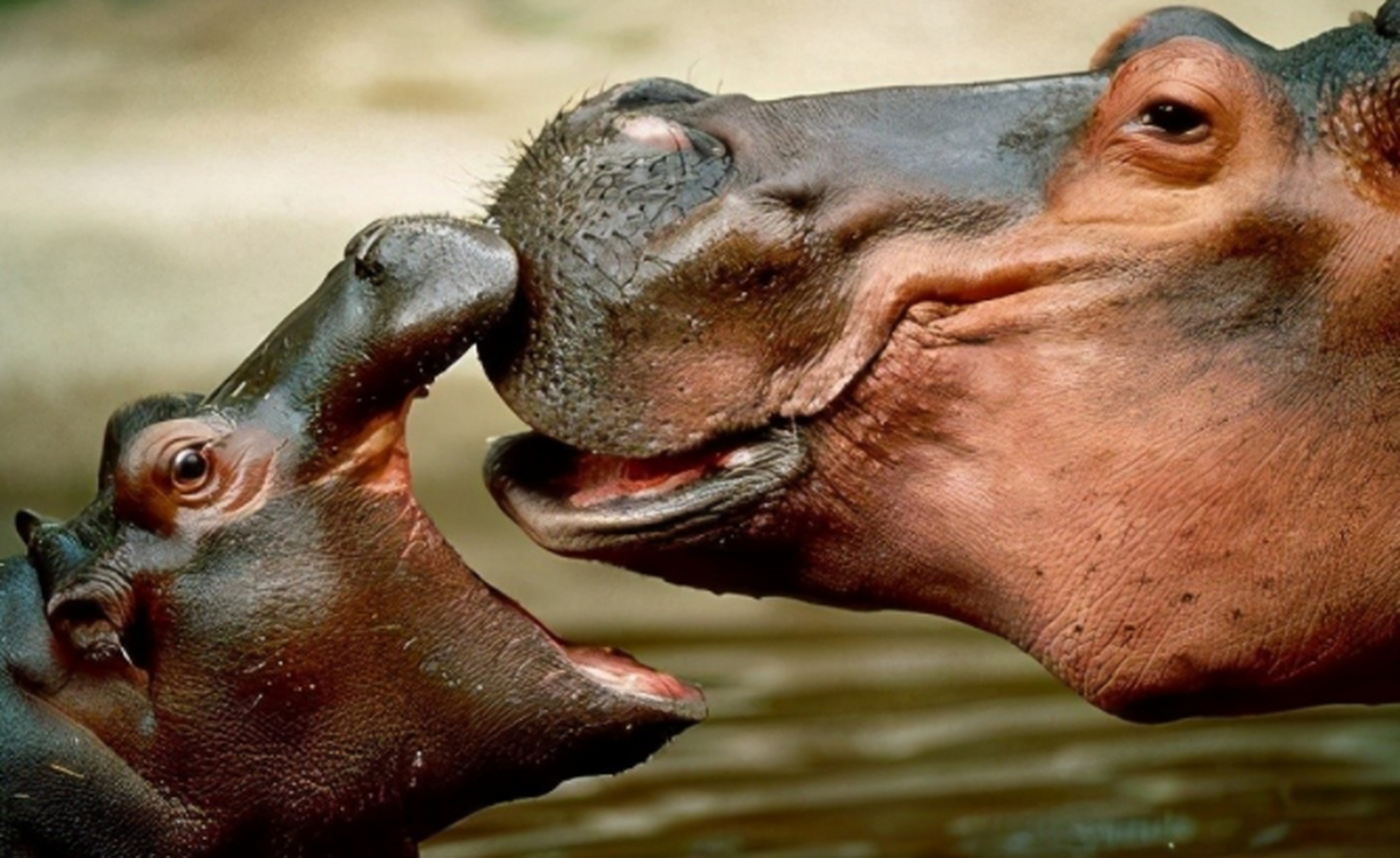 河马打架:如果你看过河马在水中打架,你会发现周围的水面都被染红了