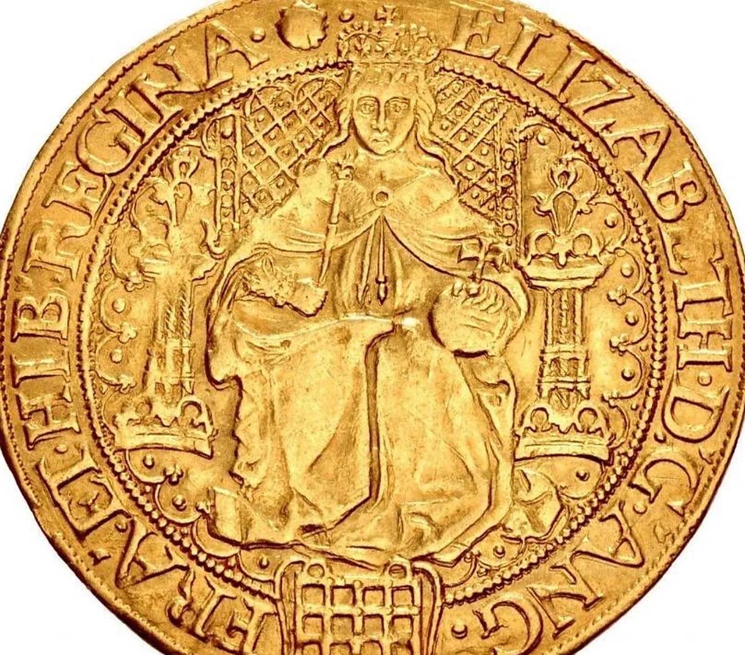 古钱币##点击头像看直播# 伊丽莎白一世在位时期(1558-1603)是英国