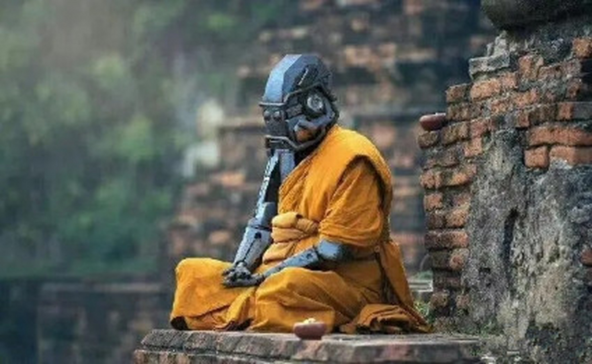 玩累了,我会参禅打坐,思考人生,思考将来.