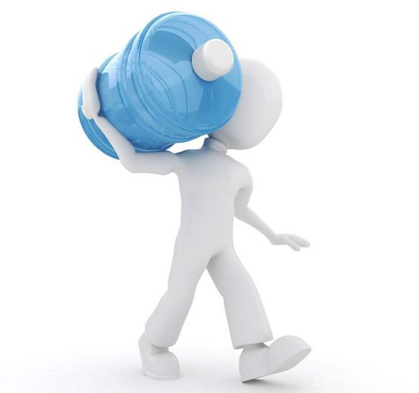 "送水工:"大姐,别开玩