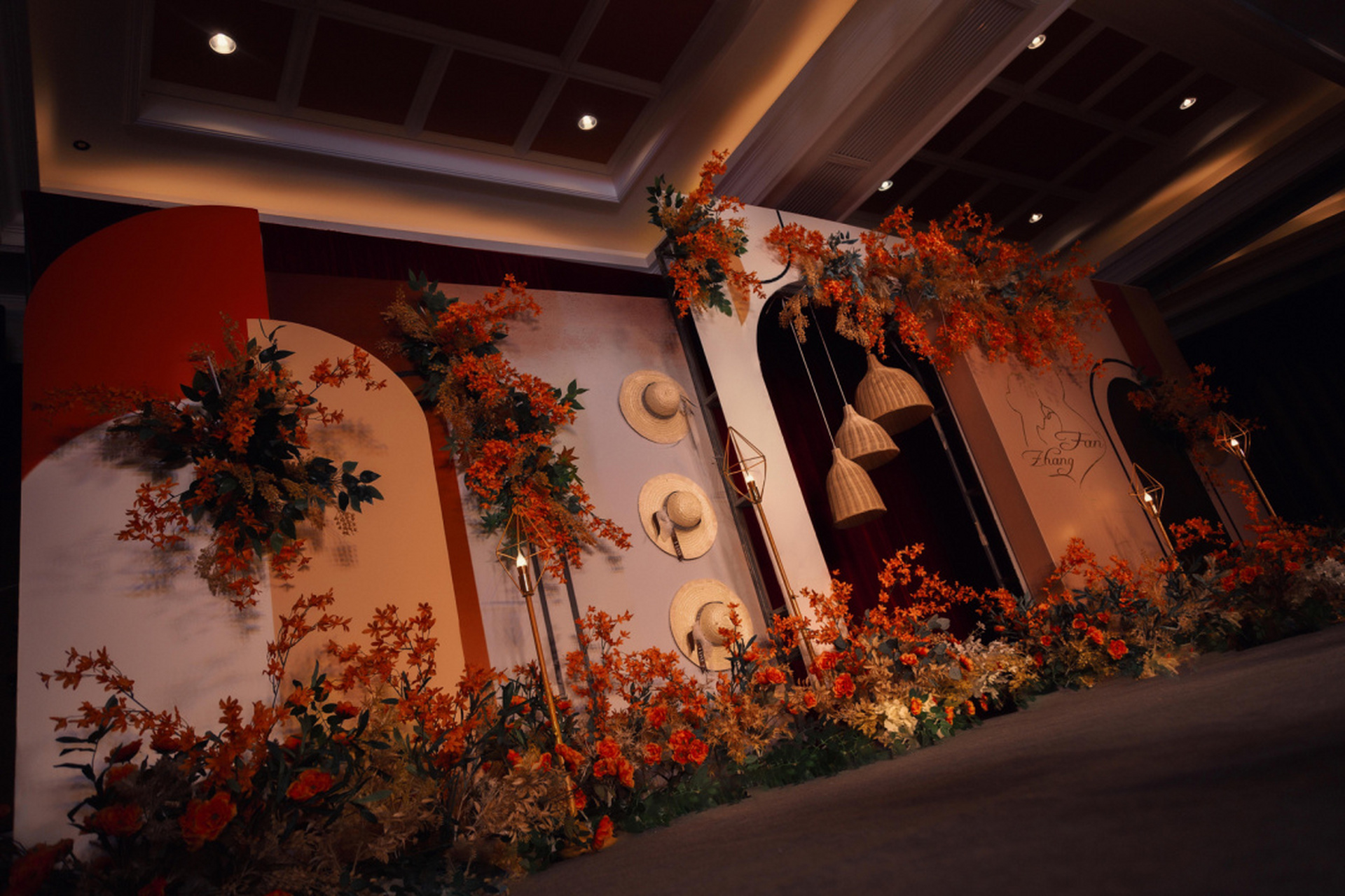 温暖精致美式 乡村复古风婚礼布置 温暖精致美式 乡村复古风婚礼 一场