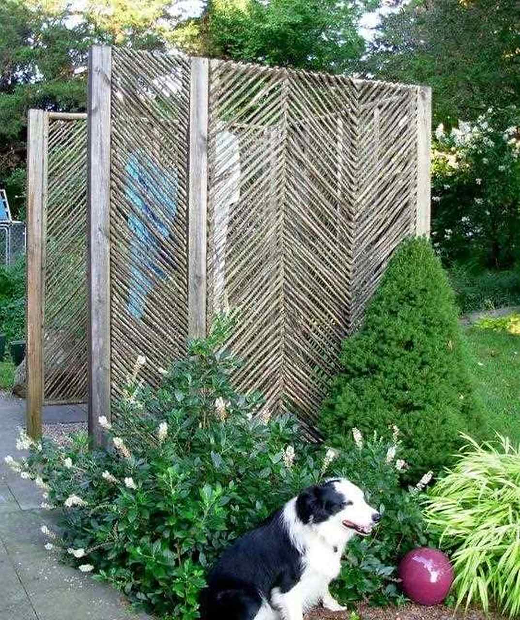 景观设计|创意屏风隔断墙庭院(一) 1.