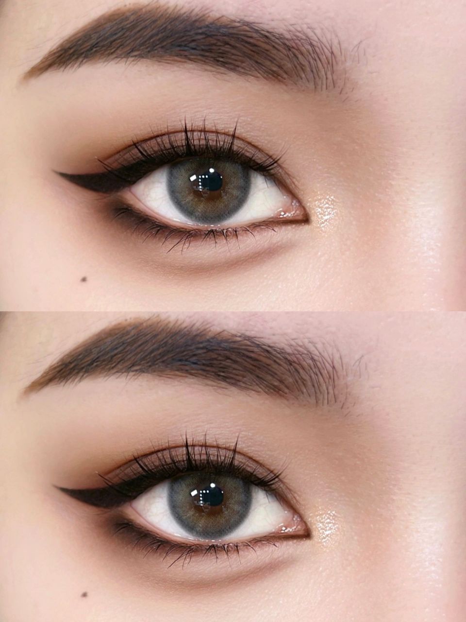 尊滴好爱低饱和烟熏妆 清冷又带有一点厌世 烟熏妆的晕染要少量多次小