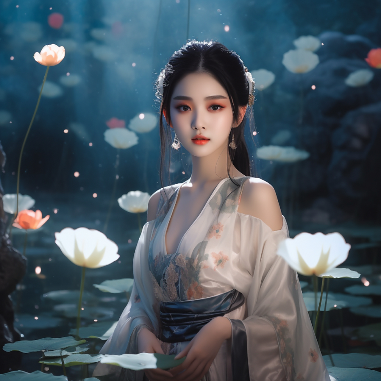 古风美少女,ai绘画制作 #ai# #ai绘画# #汉服