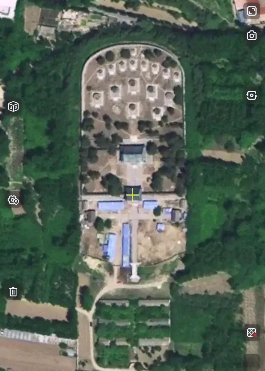 清西陵卫星图 雍正泰陵 嘉庆昌陵 道光慕陵 光绪崇陵泰东陵 慕东陵 昌