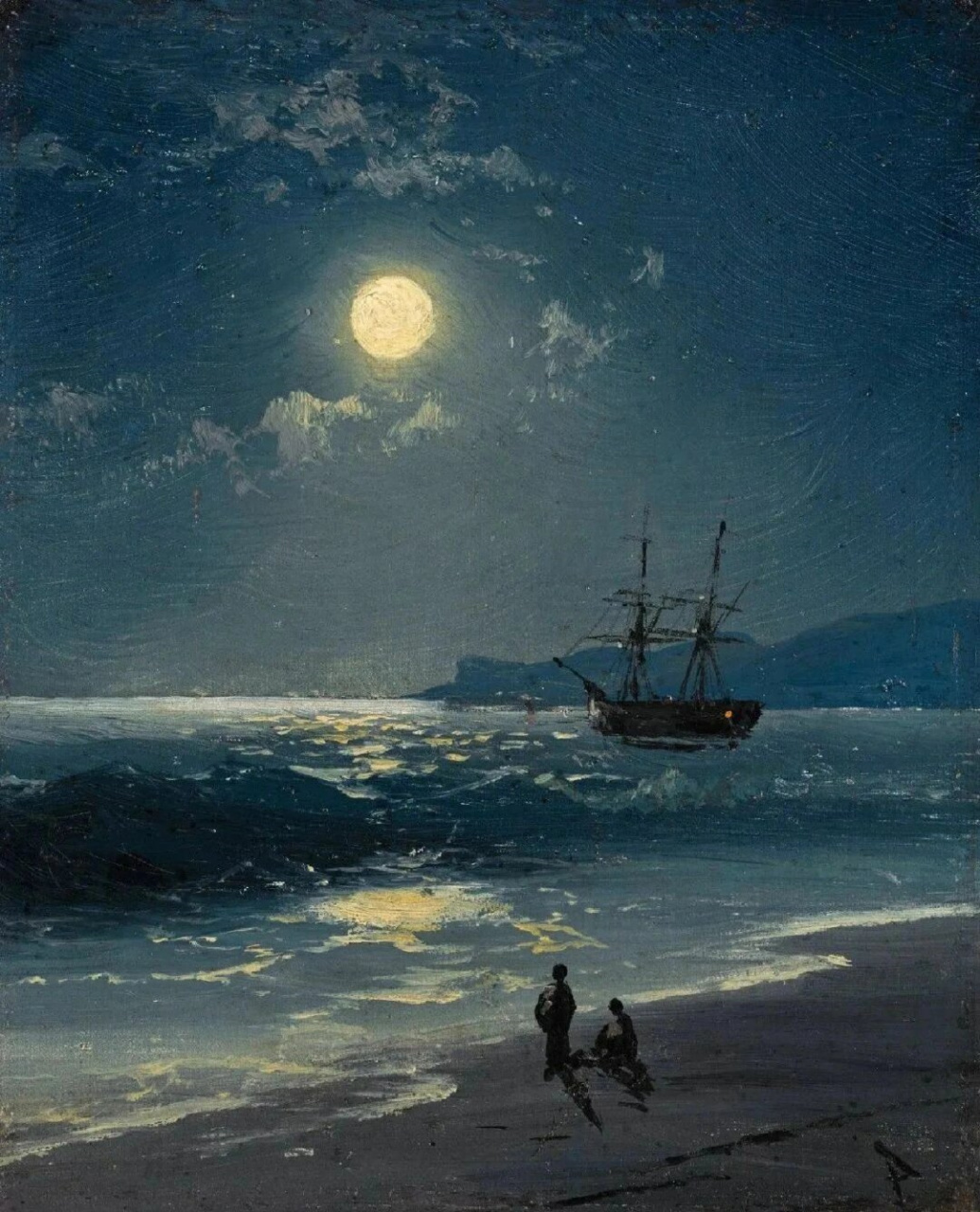 艾瓦佐夫斯基画的海水美的简直透!
