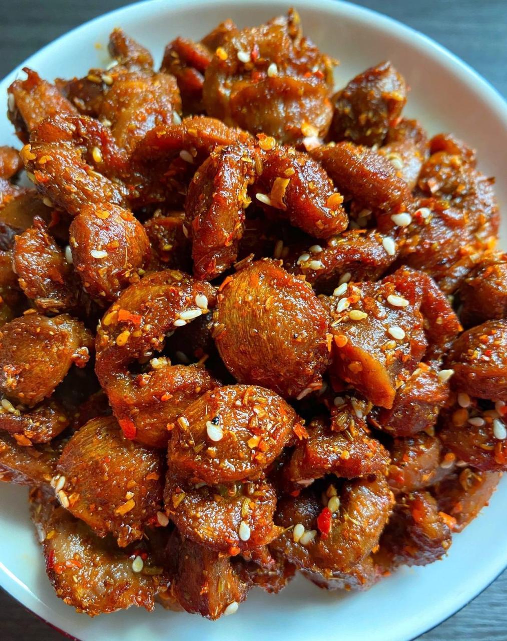 再发一次今天分享一款酒鬼鸡胗,美味可口,香辣过瘾,好吃停不下来,做法