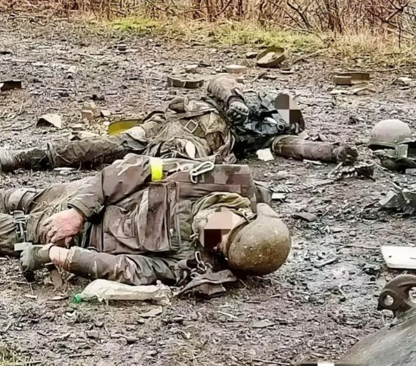 乌克兰战争是有多残酷,看看这些倒地而亡的士兵们吧?