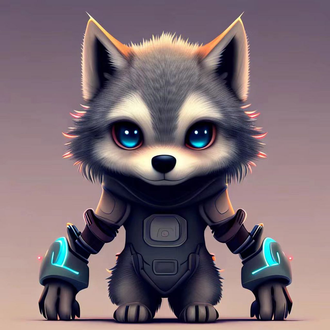 英俊威武又可爱的小小狼人,喜欢的拿走~ 来自百度涂鸦一格ai绘画