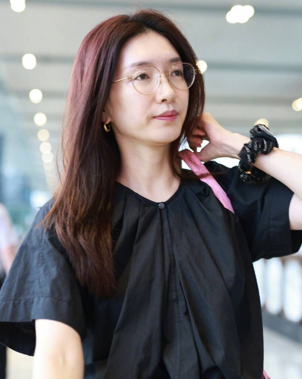 江疏影机场素颜# 江姐主打一个真实不做作 67.