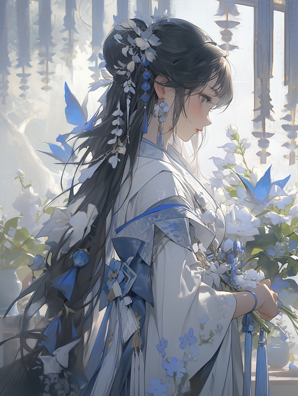 ai绘画|国风美少女(附提示词)  提示词:(fidelity: 1.