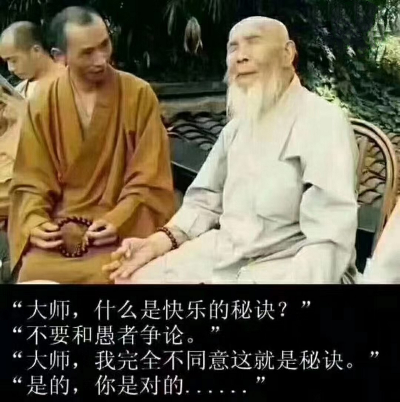 " "不要和愚者争论" "大师:我完全不同意这就是秘诀.