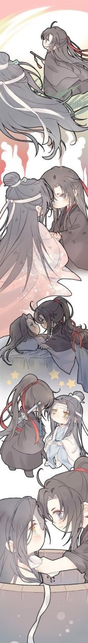 魔道祖師# 忘羨名場面,真的是玻璃渣裡找糖吃!圖源twi:sevenmileorz