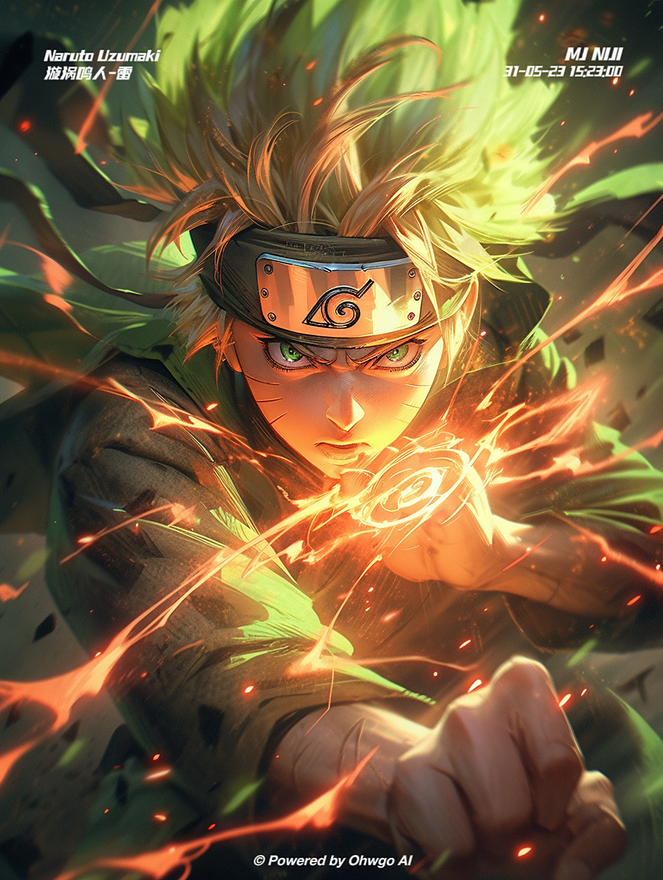 ai绘画之火影-鸣人#ai绘画# #火影忍者