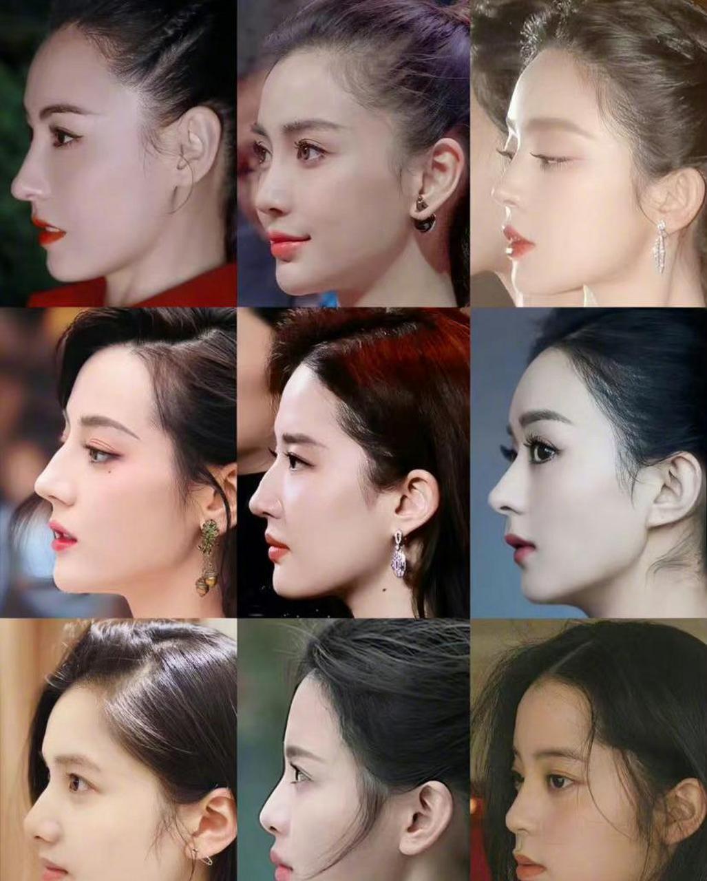 女明星侧颜,哪个是你的梦中情脸?[举手]