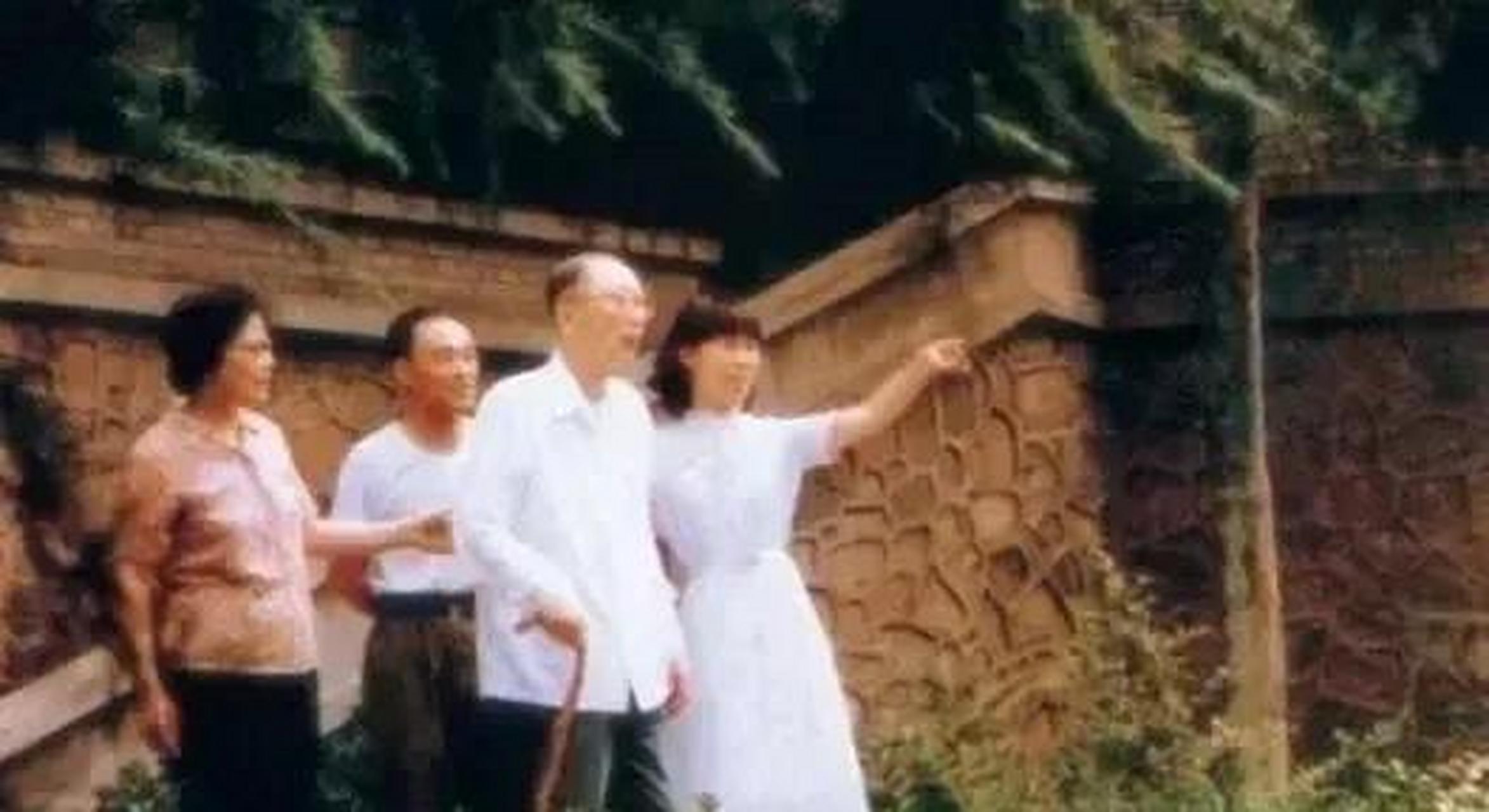 这是聂荣臻元帅85岁那年,在女儿聂力,女婿丁衡高,外孙女聂菲的陪同下