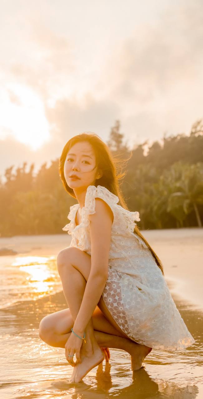 安又琪美丽海滩壁纸写真集