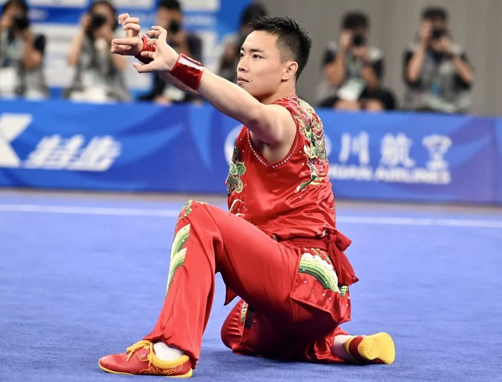 曹茂园武术男子南拳金牌# 7月29日,成都第31届世界大学生夏季运动会