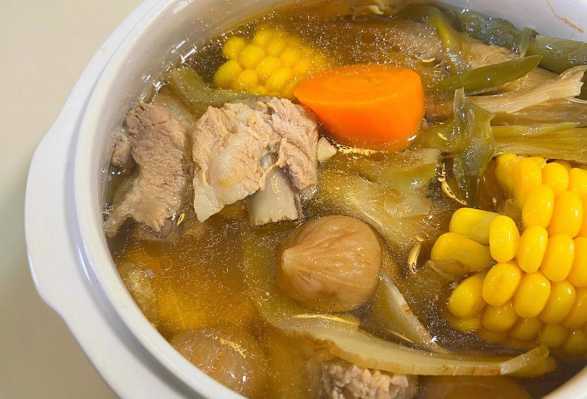 霸王花猪骨汤|秋天喝清心润肺滋阴养颜??|||太好喝了,再发一遍 秋天来