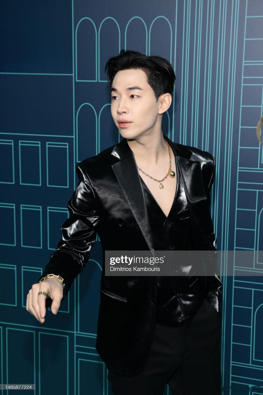 刘宪华深v造型# henry刘宪华这一次在纽约的活动现场也太帅了吧我 