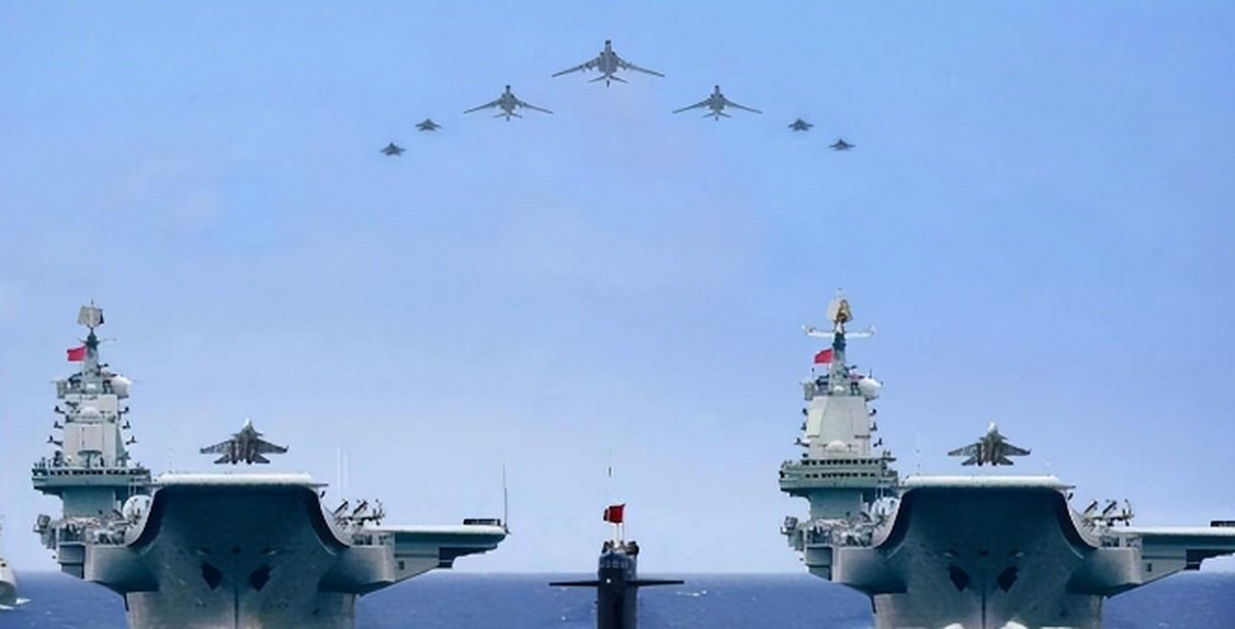 中国双航母4k高清图图片