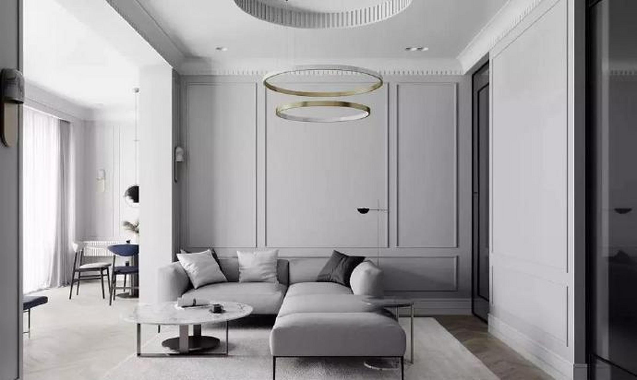 高级灰 护墙板,这样设计太好看了  你喜欢这样的装修吗?喜欢点个赞吧.