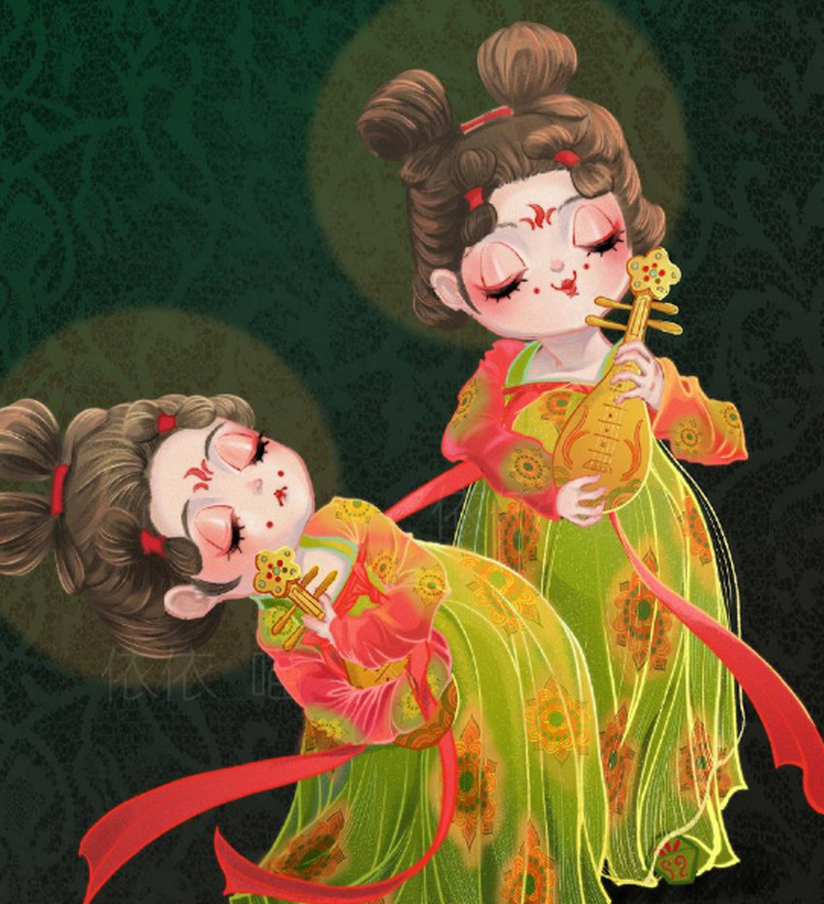 唐宫夜宴小姐姐们实在是太可爱了