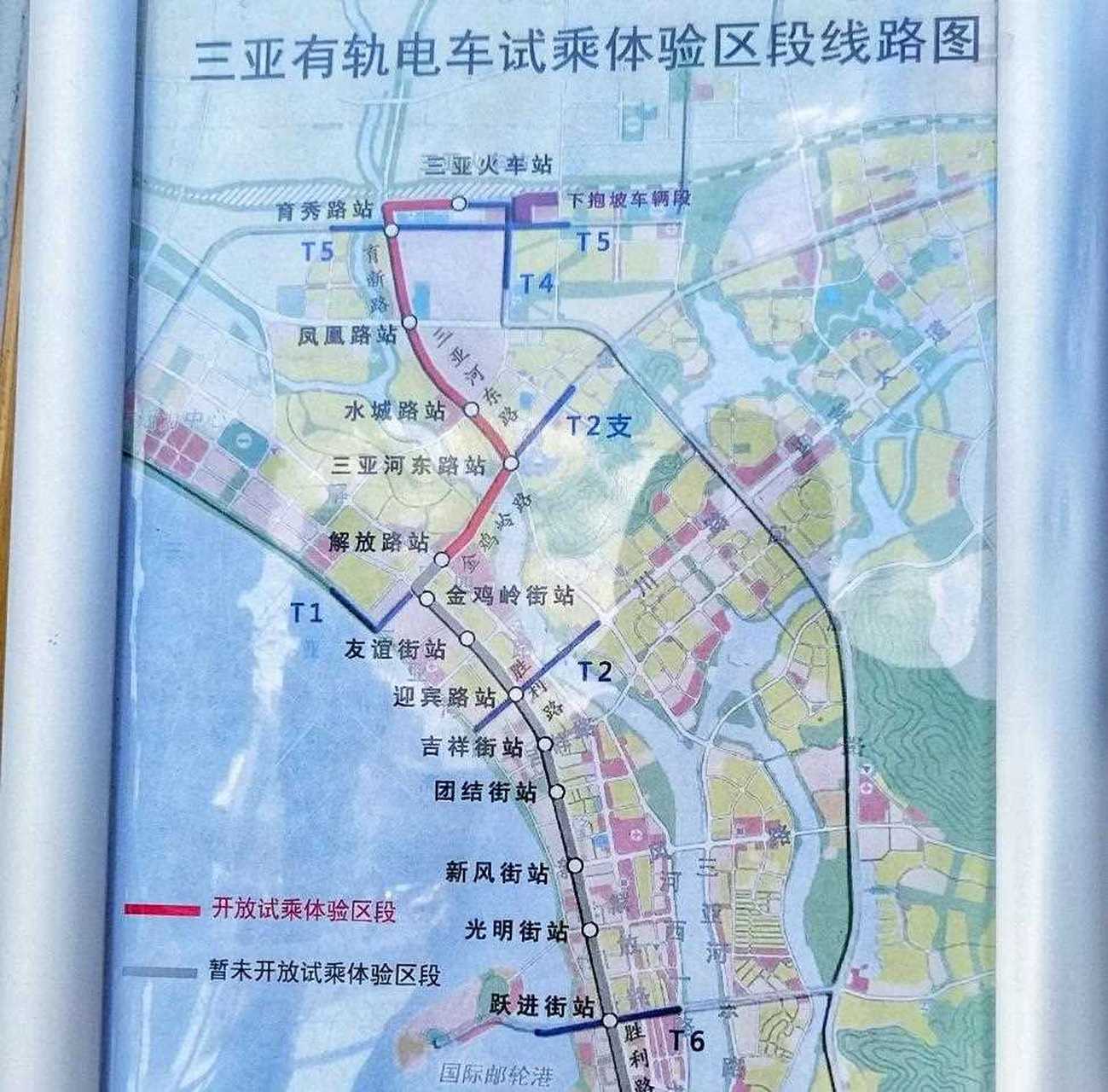 三亚轻轨路线图图片