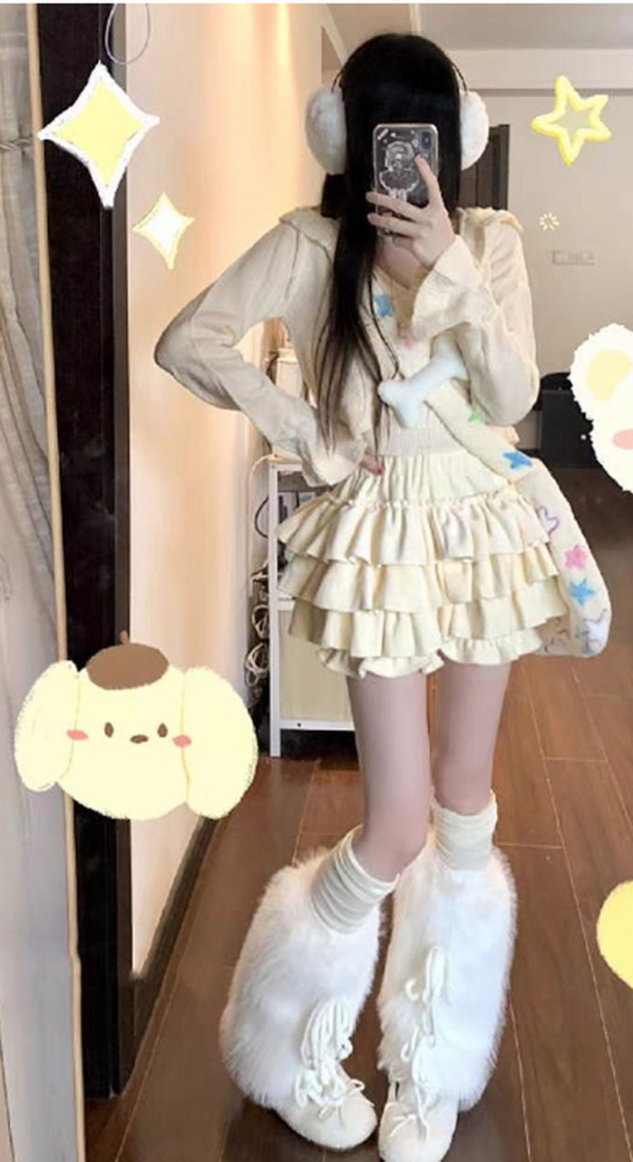 纯欲 绝对领域 双马尾萌妹 萝莉蕾丝花边女仆装cosplay