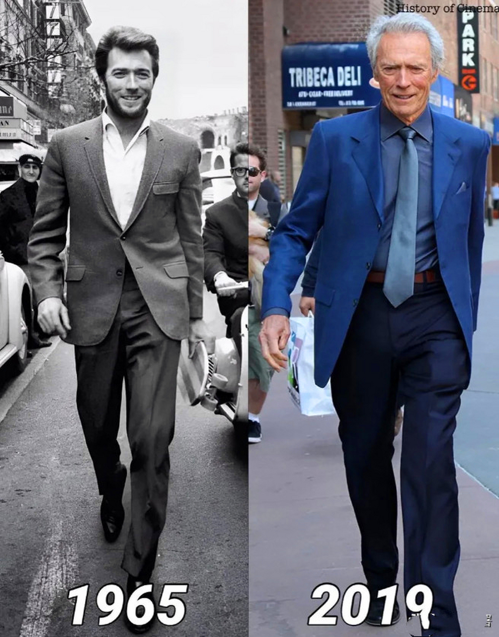 1965年,35岁的美国演员克林特·伊斯特伍德,此时他的前妻狄娜