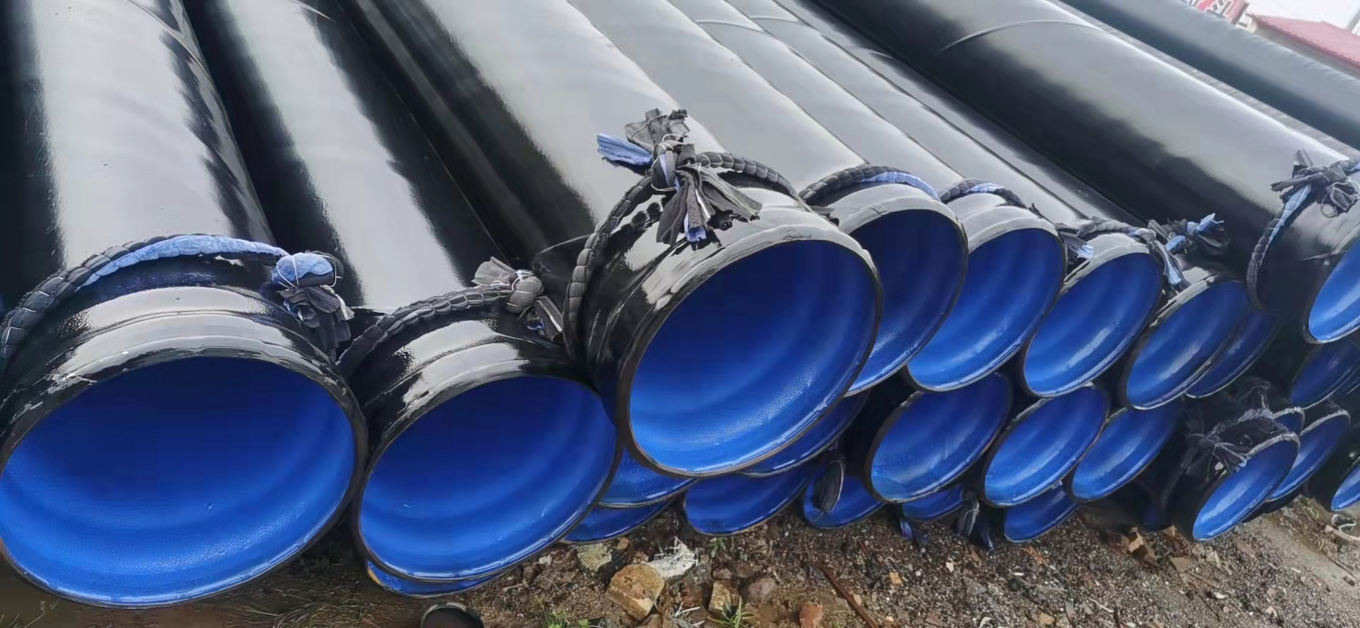 承插式涂塑钢管发货!承插式涂塑钢管为什么好用?#广晟承插式涂塑钢管#