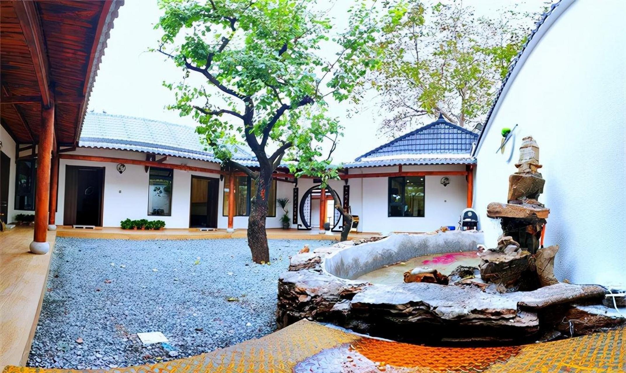 天津蓟县西井峪见山舍精品民宿,烧烤吃酒乡村治愈造房涂鸦,太好玩了