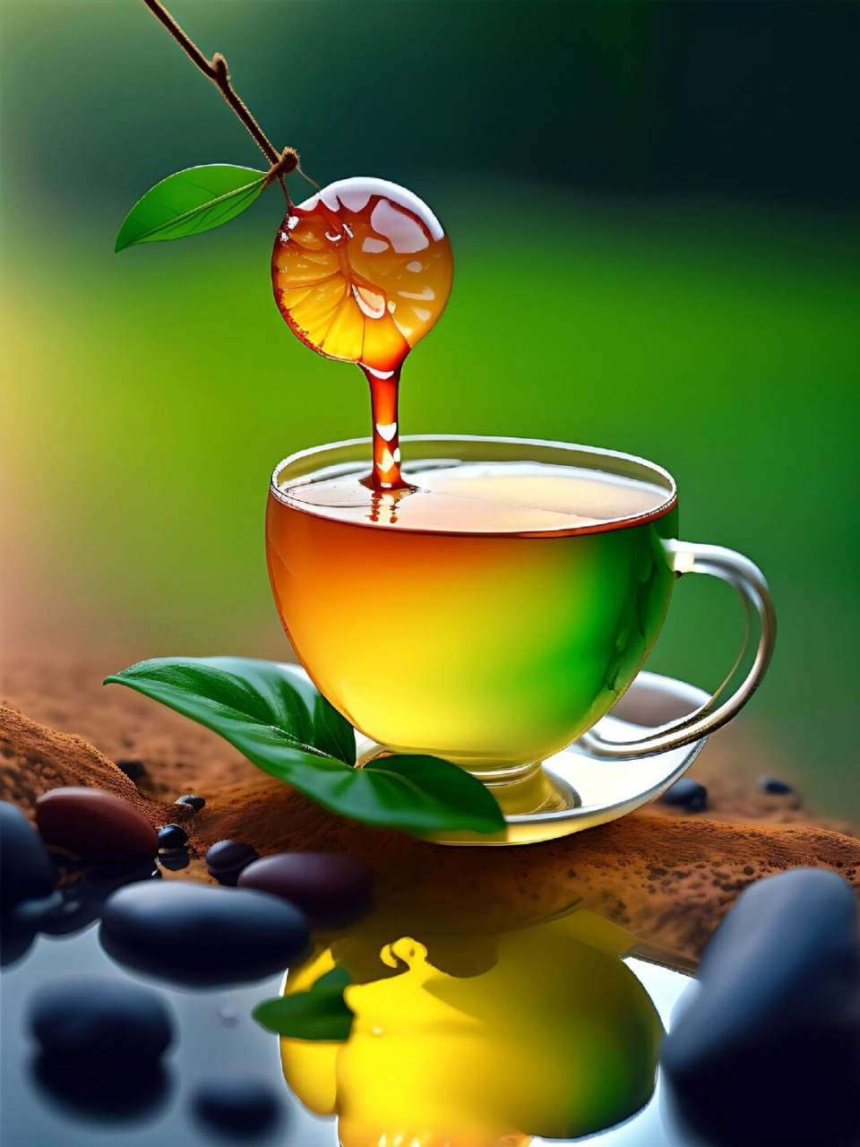 清透的玻璃杯,盛满清澈的水,宛如一颗晶莹剔透的宝石.