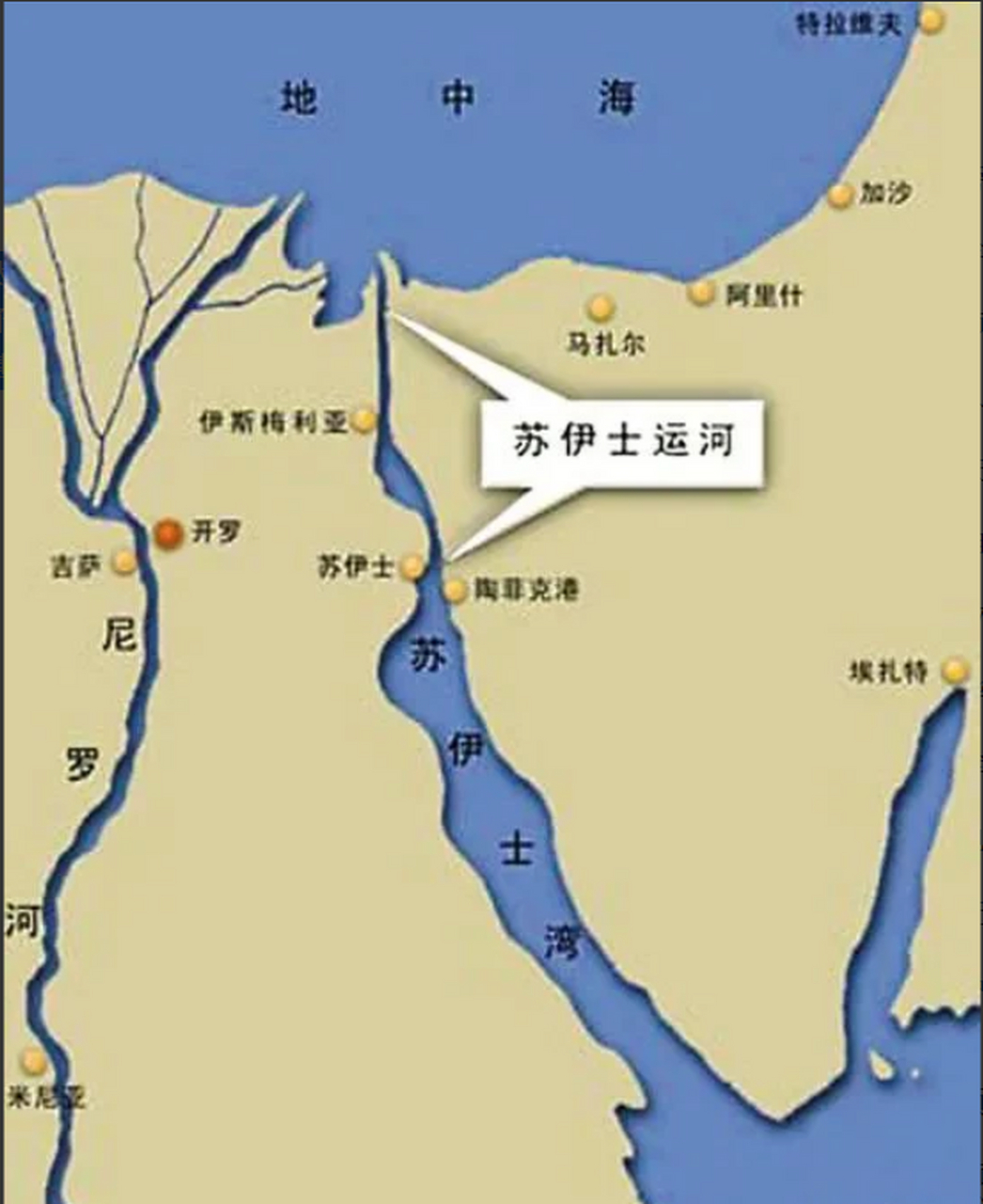 地中海红海之间的运河图片