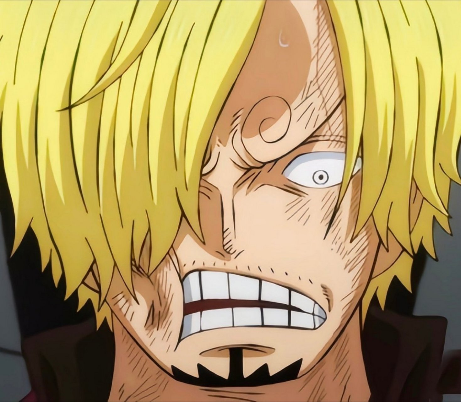 海贼王#  山治血统因子觉醒!眉毛方向的前后变化!  #热血动漫