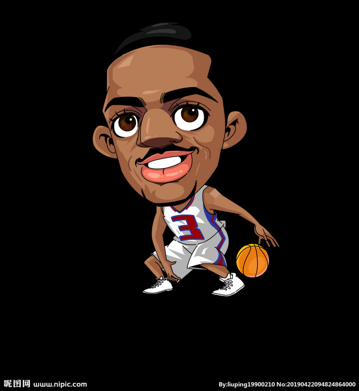 卡通版nba球员 ,不看号码还能认出来吗