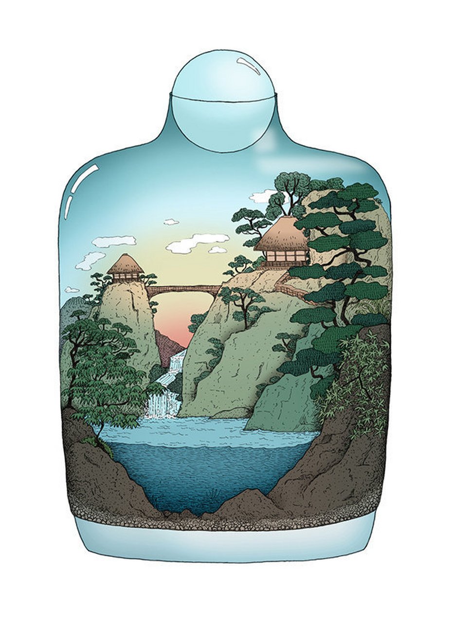 瓶子里的风景
