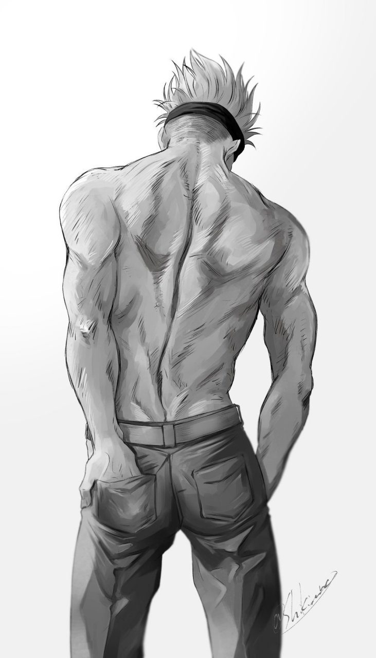 五条悟的迷人背影,这谁受得了啊