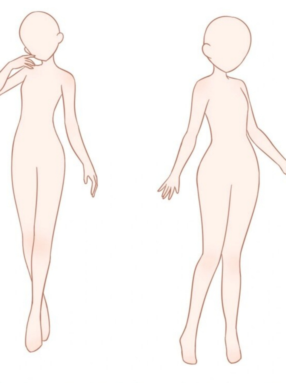 一期的绘画素材中,我们分享了关于人物站姿的一些基本画法和注意事项