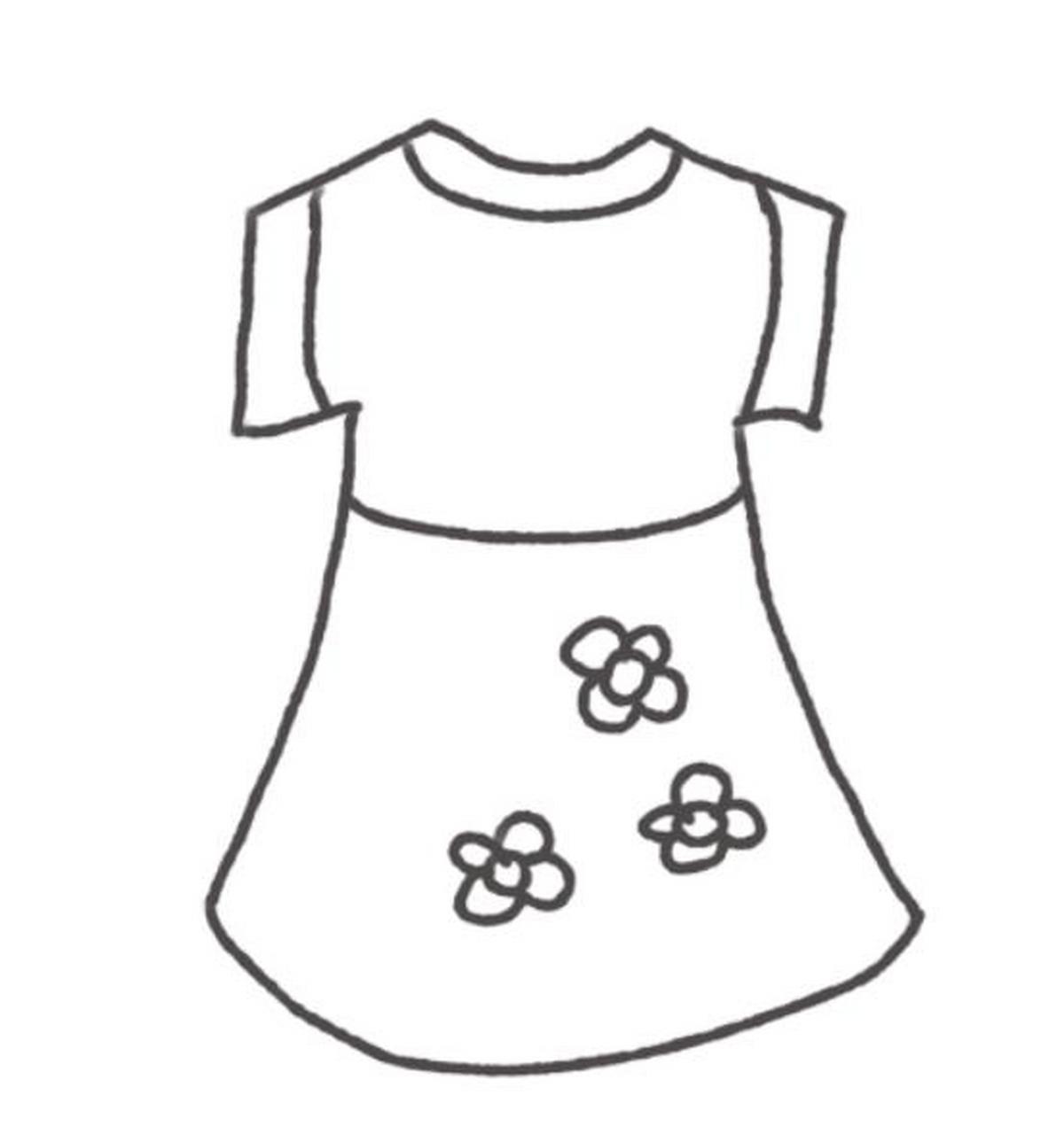 【红色小花裙子】简笔画步骤图分享,开来评论区晒出你的大作[你懂的]